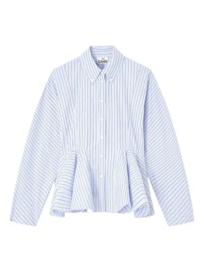 Ganni Shirts In Blue