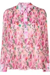 Ganni Floral-print Shirt In Fantasia