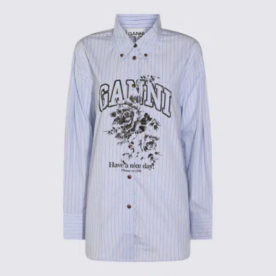 GANNI SHIRTS LAVENDER LUSTRE