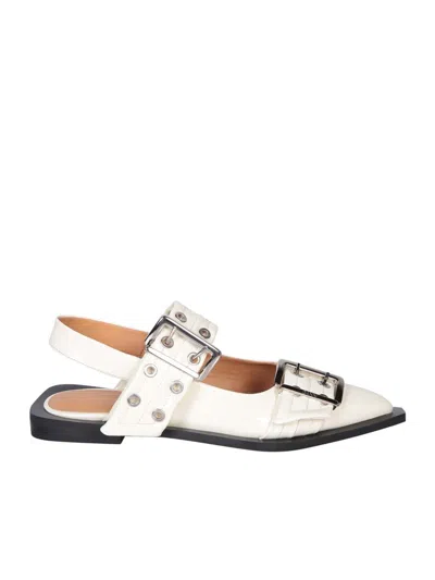 Ganni Shoes In Silver