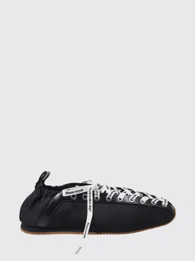 Ganni Alexander Mcqueen White Leather Sneakers With White Leather Heel