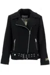 Ganni Short Bouclã© Jacket For In Black