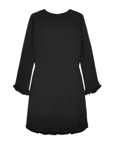 Ganni Short Dresses In Black