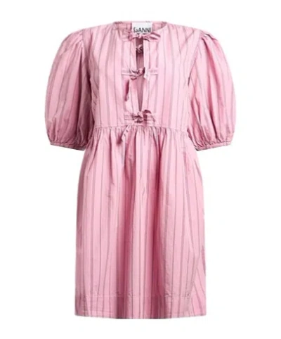 Ganni Short Dresses In Pink