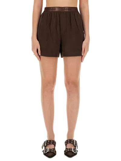 Ganni Short In Satin