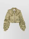Ganni Nylon Short Bomber Jacket
