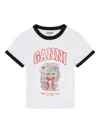 Ganni Short-sleeve T-shirt In White