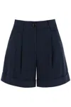 Ganni Sky Captain Cuff Walking Shorts