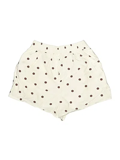 Pre-owned Ganni Shorts In Ivory