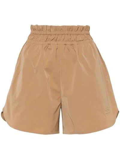 Ganni Shorts In Brown