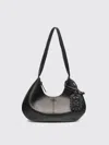 Ganni Medium Hobo Bou Bag In Black