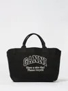 Ganni Tote Bag  Woman Color Black In Black