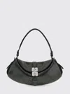 Ganni B-kat Recycled Polyester Blend Python Print Bag In Gray