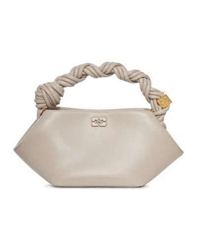 Ganni Shoulder Bag With Handle In Neutral