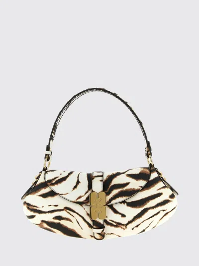 Ganni Shoulder Bag Woman In Black