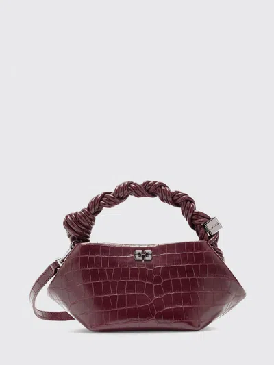Ganni Shoulder Bag Woman Color Red In Burgundy