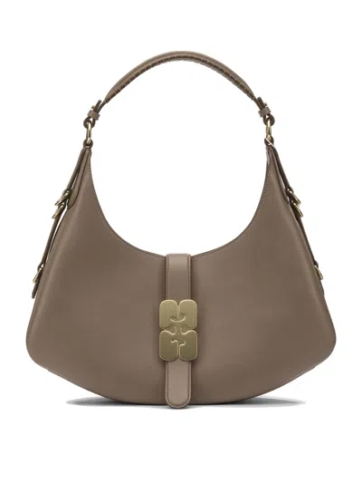 Ganni Shoulder Bags In Brown