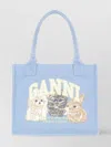Ganni Shoulder Bags With Animal Motif Embroidered Design