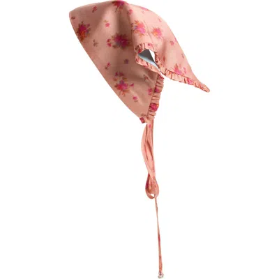 Ganni Silk Head Scarf In Pink