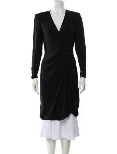Pre-owned Ganni Silk Nightgown In Black