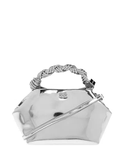 Ganni Women Silver Bou Bag Small Crossbody Bag
