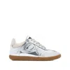 Ganni Silver Sneakers In White