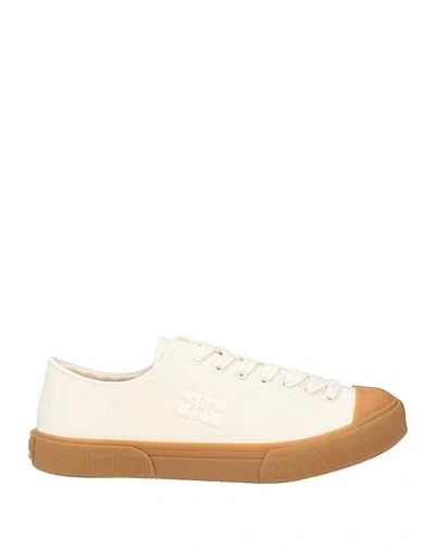 Ganni Simple Canvas Low-top Shoes In White
