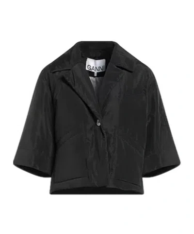 Ganni Simple Single- Suit In Black
