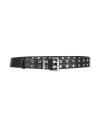 Ganni Simple Solid Color Belt In Black