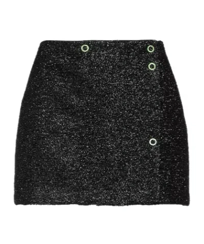 Ganni Simple Woolen Pencil Skirt In Black