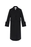 GANNI SINGLE-BREASTED LONG COAT