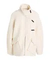 Ganni Single- Wool Coat In Neutral