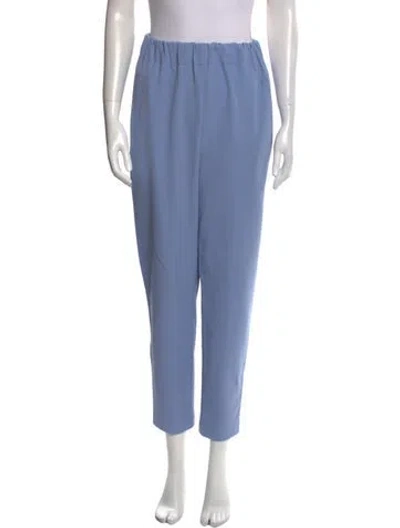 Pre-owned Ganni Skinny Leg Pants In Purple