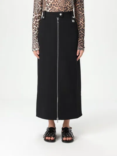 GANNI SKIRT GANNI WOMAN COLOR BLACK,G89465002