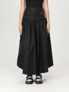 Ganni Duchesse Nylon Skirt In Black