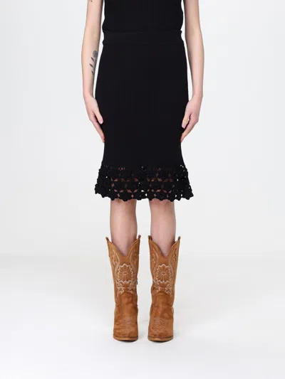 Ganni Skirt  Woman Color Black