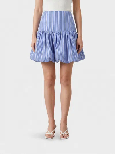 Ganni スカート レディース カラー ネイビー In Blue