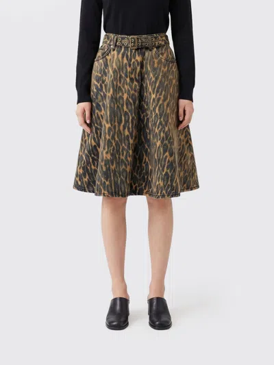 Ganni Skirt Woman In Multi