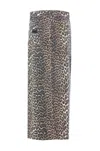 Ganni Leopard Print Long Skirt
