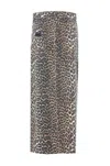 Ganni Leopard Print Long Skirt