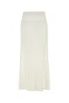 Ganni Women White Crochet Skirt In White