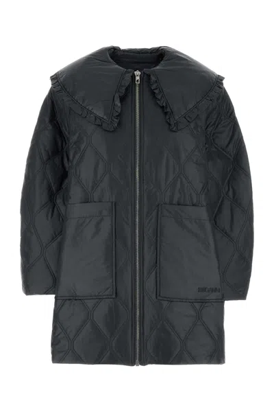 GANNI SLATE NYLON JACKET