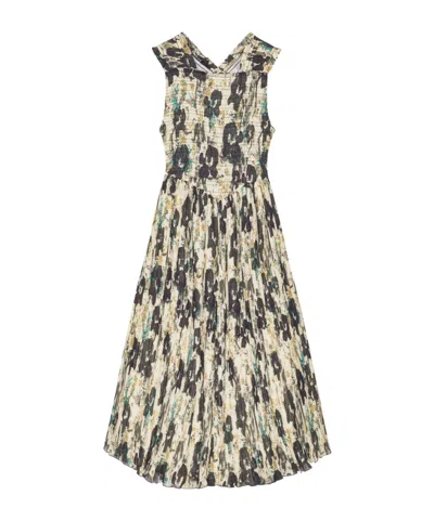 Ganni Sleeveless Dress In Nude