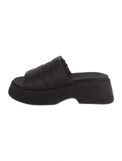 Pre-owned Ganni Slides In Black