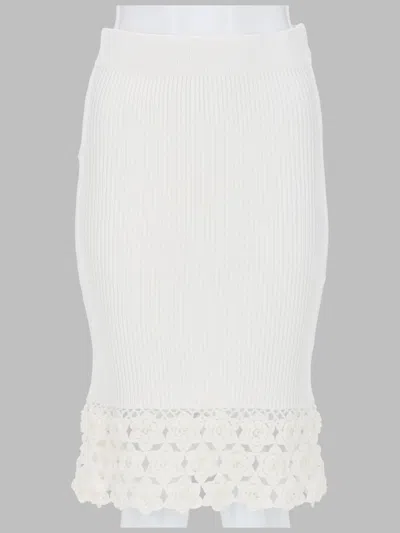 Ganni Slim Fit Skirt - Spring/summer In White