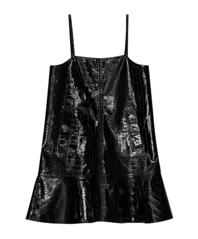 Ganni Sling Dress In Black
