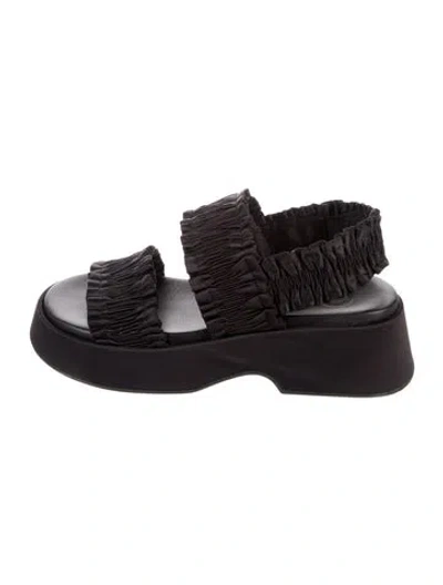 Pre-owned Ganni Slingback Sandals In Multi