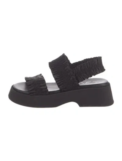Pre-owned Ganni Slingback Sandals In Multi
