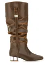 Ganni Slouchy Boot "butterfly" In Brown