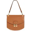 Ganni Womens Caramel Cafe Apo-g Small Recycled-leather Blend Cross-body Bag In Caramel Cafe